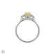 Starlight - Oval Lab Grown Yellow Diamond Engagement Ring 14k White Gold