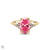 Starlight - Oval Pink Diamond Engagement Ring 14k Gold