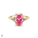 Starlight - Oval Pink Diamond Engagement Ring 14k Gold