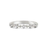 Thumbnail of Stars in the Sky Five Diamond Eternity Ring - 14k White Gold Polished Band