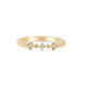 Thumbnail of Stars in the Sky Three Diamond Ring - 14k Gold Polished Band