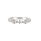 Thumbnail of Stars in the Sky Three Diamond Ring - 14k White Gold Polished Band