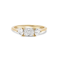 Strong As Time Lab-Grown Radiant Diamond Engagement Ring - 14k Gold Polished Band