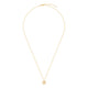 Model wearing the Sun, Moon & Stars Diamond Necklace in 14k gold.