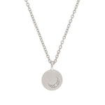 Thumbnail of Sun, Moon & Stars Lab Grown Diamond Necklace - 14k White Gold