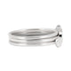 Side profile of the Sterling Silver Sun, Moon & Star Ring Stack, showing the different celestial motifs on each ring.