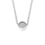Thumbnail of Front view of the Sterling Silver Sun Necklace, featuring a polished sun disc pendant on a fine chain.