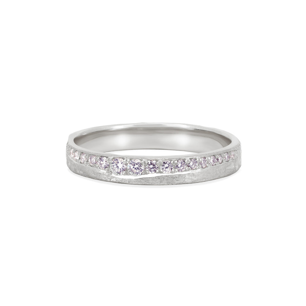 The Light Within Lab Grown Diamond Slim Band - 14k White Gold