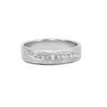 The Light Within Lab Grown Diamond Wide Band - 14k White Gold