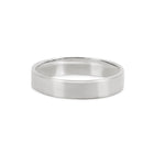 Thumbnail of Front view of the Timeless Love 5mm Polished Wedding Band in 14k white gold, a simple and elegant polished band.