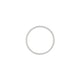 Top-down view of the Timeless Love 5mm Polished Wedding Band in 14k white gold..