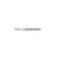 Side profile of the Today Diamond Eternity Ring in 14k polished white gold, showing the diamond-set band and the polished band.