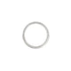Top-down view of the Today Diamond Eternity Ring in 14k polished white gold.