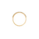 Top-down view of the Tomorrow Diamond Eternity Ring in 14k polished gold.