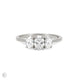 Thumbnail of Guiding Light Trilogy - Oval Diamond Engagement Ring 14k White Gold
