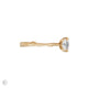 Side profile of the Guiding Light Trilogy Oval Diamond Engagement Ring in 14k solid gold, showcasing the intricate twig band and three-stone setting.