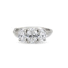 Thumbnail of Guiding Light Trilogy - Oval Diamond Engagement Ring 14k White Gold