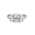 Guiding Light Trilogy - Oval Diamond Engagement Ring 14k White Gold