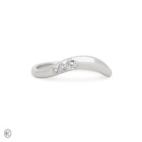 Thumbnail of Wave of Love - Crown Lab Diamond Ring, White Gold