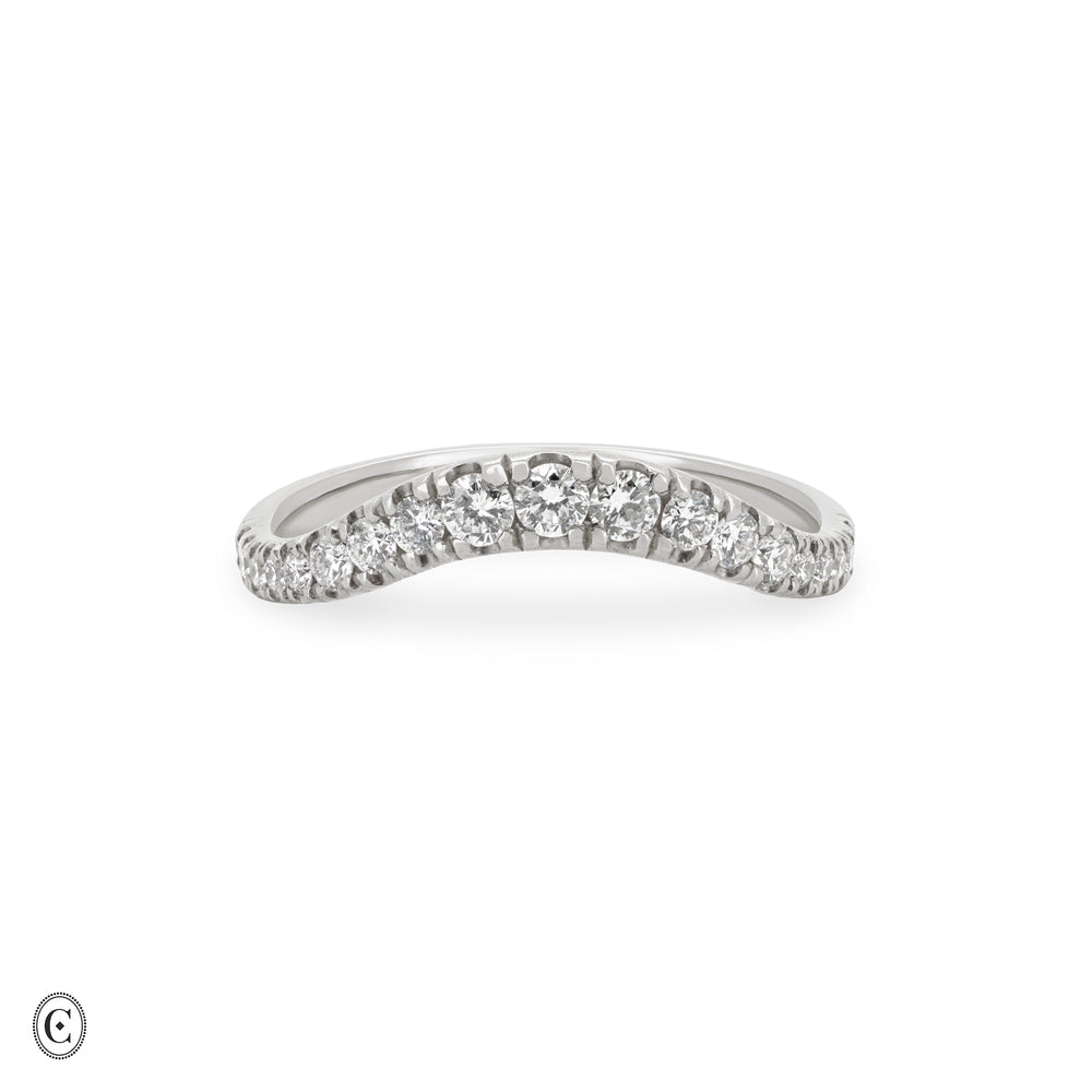 Wave of Love - Lab Diamond Eternity Ring in White Gold