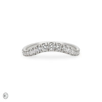 Thumbnail of Wave of Love - Lab Diamond Eternity Ring in White Gold