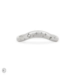 Wave of Love - North Star Ring in White Gold