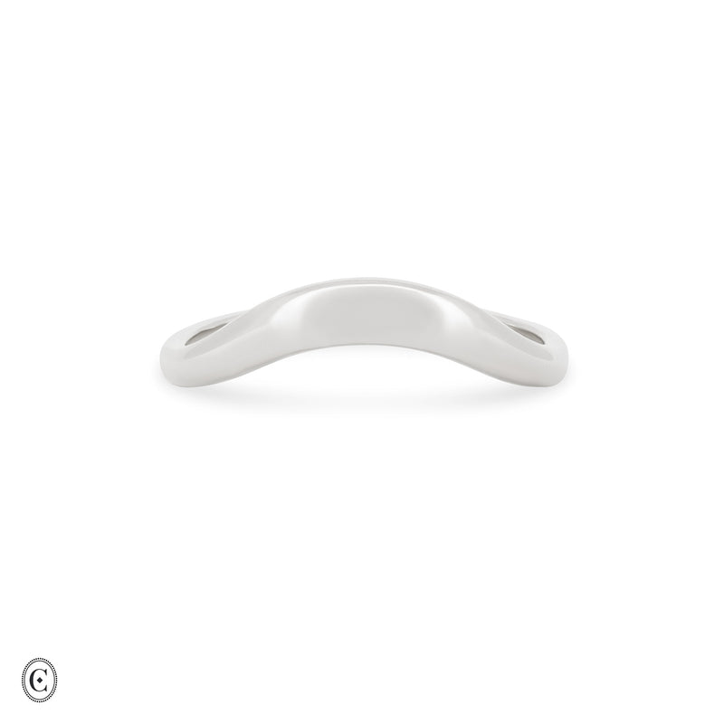 Wave of Love - White Gold Wave Ring