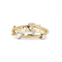 Whispered Dreams Lab-Grown Diamond Double Cluster Ring - 14K Gold