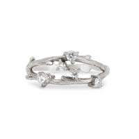 Whispered Dreams Lab-Grown Diamond Double Cluster Ring - 14K White Gold