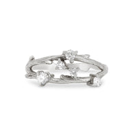 Whispered Dreams Lab-Grown Diamond Double Cluster Ring - 14K White Gold