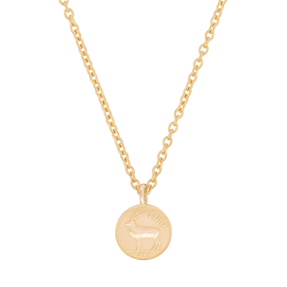 Worth Your Weight In Gold 1996 Stag Coin Necklace - 14k Gold