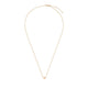 Full view of the You Are My Heart Necklace in 14k gold, showcasing the full length of the delicate chain and heart pendant.