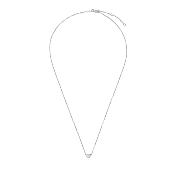 Alternative view of You Are My Heart Necklace - 14k White Gold