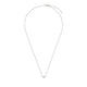 Full view of the You Are My Heart Necklace in 14k white gold, showcasing the full length of the delicate chain and heart pendant.
