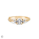 You, Me & Magic - Round Cut Three Stone Engagement Ring 14k Gold