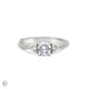 You, Me & Magic - Round Cut Three Stone Engagement Ring 14k White Gold