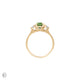 You, Me & Magic - Green Sapphire Engagement Ring 14k Gold