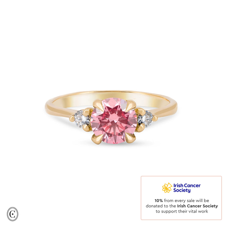 You, Me & Magic - Pink Diamond Engagement Ring 14k Gold
