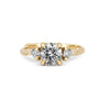 Thumbnail of You, Me & Magic 1ct Grey Diamond Engagement Ring - 14k Gold Twig Band