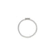 Top-down view of the You Are My Heart Ring in 14k white gold.