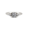 Thumbnail of You, Me & Magic 1ct Grey Diamond Engagement Ring - 14k White Gold Polished Band