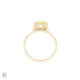 Yours & Mine - Bezel Set Heart Gallery Radiant Cut Yellow Lab Grown Diamond Engagement Ring 14k Gold