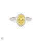 Thumbnail of Yours & Mine - Bezel Set Heart Gallery Radiant Cut Yellow Lab Grown Diamond Engagement Ring 14k White Gold