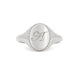Thumbnail of Always Remember Hand Engraved Family Signet Ring - 14k White Gold