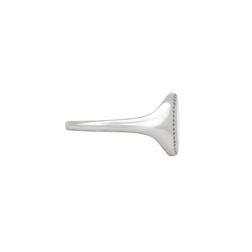 Always Remember Engraved Signet Ring | White Gold | Chupi