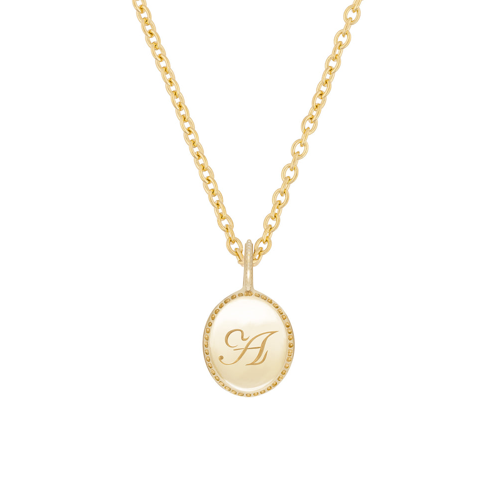 Always Remember Hand Engraved Necklace - 14k Gold
