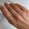 Thumbnail of Future Awaits Arrow Diamond Eternity Ring - 14k Gold - Video cover