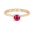 Darling 0.5ct Ruby Engagement Ring - 14k Gold Polished Band