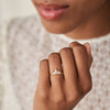 Crown of Hope - 14k Polished Gold Marquise Diamond Ring