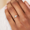 Thumbnail of Love is All 0.5ct Lab-Grown Diamond Engagement Ring - 14k White Gold Twig Band